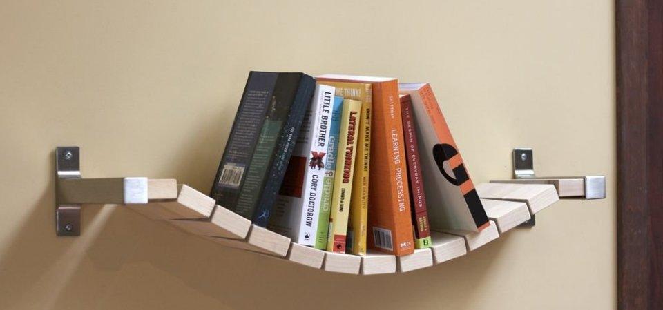 Как смастерить оригинальную книжную полку с помощью товаров, приобретённых в ИКЕА: мастер-класс