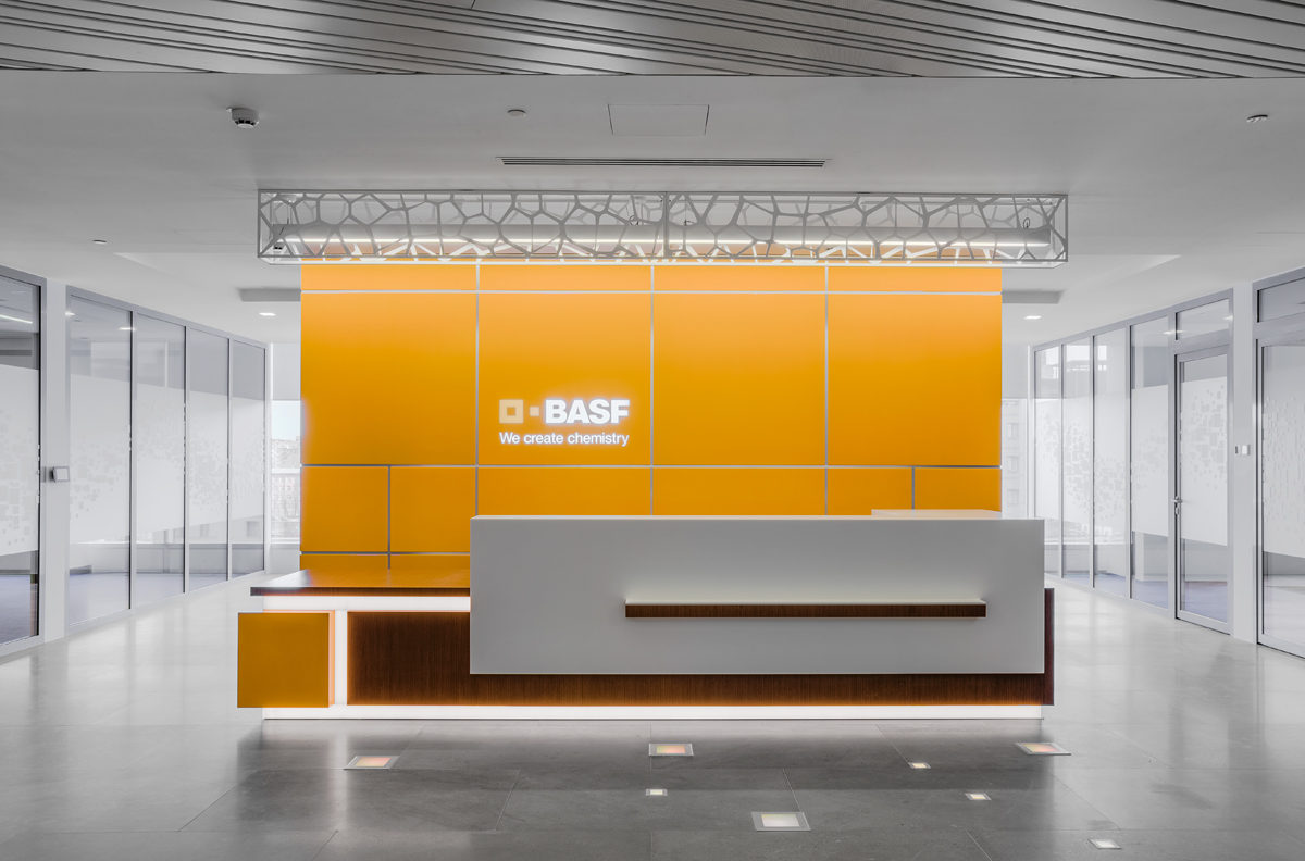 Офис BASF — строго, стильно, удобно