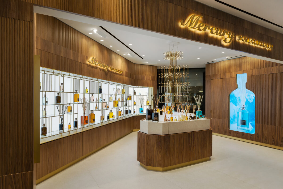 Аромат, который виден издалека: новый дизайн бутика Mercury Home Collection в ЦУМе